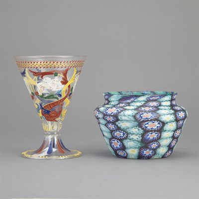 Lot 660 - Two Venetian Glass Articles Comprising a...