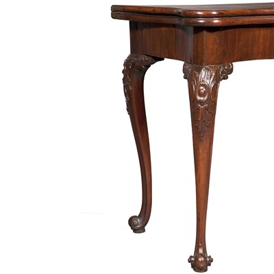 Lot 436 - George II Mahogany Concertina Action Games...
