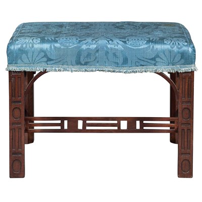 Lot 452 - Pair of George III Mahogany Stools Each...