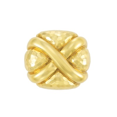 Lot 119 - Hammered Gold Ring, Andrew Clunn