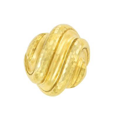 Lot 11 - Hammered Gold Ring, Andrew Clunn