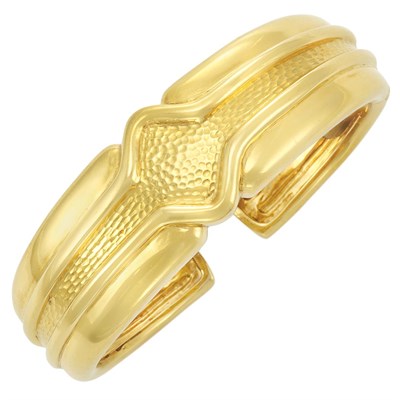Lot 121 - Gold Bangle Bracelet, Andrew Clunn