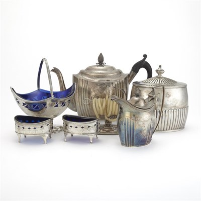 Lot 508 - Group of George III Silver Table Articles...