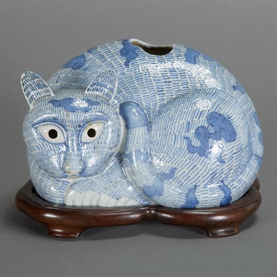 Lot 5A - Japanese Arita Blue and White Glazed Porcelain...