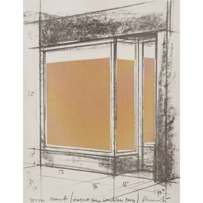 Lot 34 - Christo (b. 1935) STORE FRONT (PROJECT FOR...