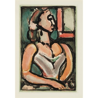 Lot 176 - Georges Rouault FEMME FIERE (C/R. 275) Color...