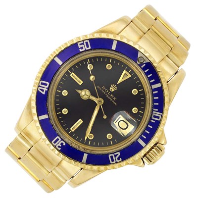 Lot 36 - Gentleman's Gold 'Submariner' Wristwatch, Rolex, Ref. 1680