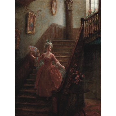 Lot 82 - Jennie Augusta Brownscombe American, 1850-1936...