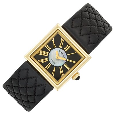 Lot 202 - Lady's Gold and Mother-of-Pearl Wristwatch, Chanel, Paris