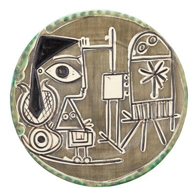 Lot 145 - Pablo Picasso JACQUELINE AU CHEVALET...