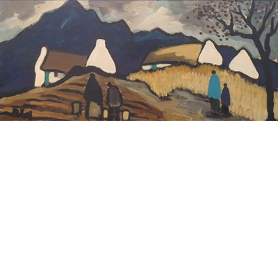 Lot 86 - Markey Robinson Irish, 1918-1999 White Houses...