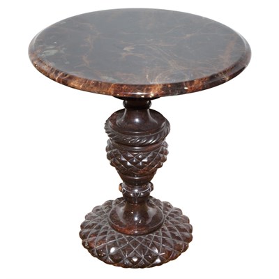 Lot 393 - Group of Three Marble Occasional Tables Height...