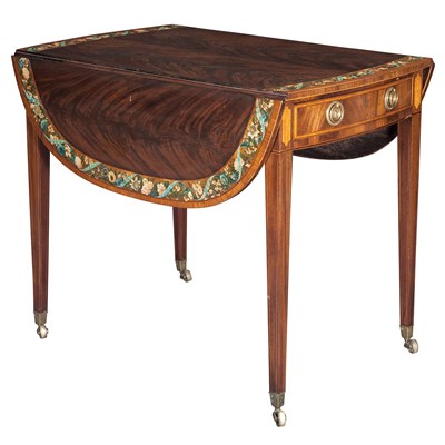 Lot 449 - George III Painted Satinwood and Mahogany...