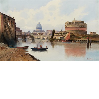Lot 64 - Karl Kaufmann German, 1843-1901 Castel...