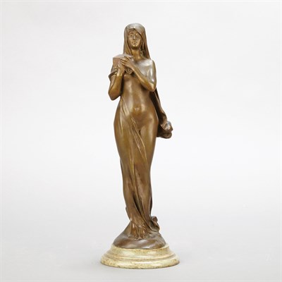 Lot 505 - French Bronze Figure of Pandora After a model...