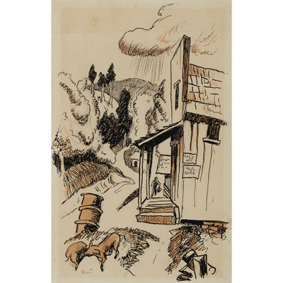 Lot 84 - Thomas Hart Benton American, 1889-1975 Country...