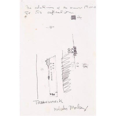 Lot 18 - Malcolm Morley English, b. 1931 Train Wreck...