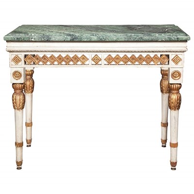 Lot 598 - Pair of Italian Neoclassical Style White...
