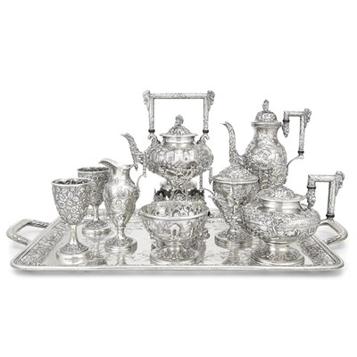Lot 220 - S. Kirk & Son Co. Sterling Silver Tea Service...
