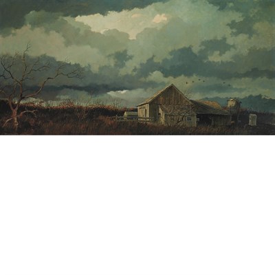 Lot 106 - Eric Sloane American, 1905-1985 The Old Barns...