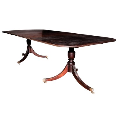 Lot 153 - George III Style Mahogany Double-Pedestal...
