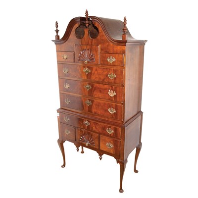 Lot 214 - Chippendale Style Mahogany Highboy Height 6...