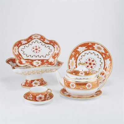 Lot 270 - Assembled English Porcelain Dessert Service...