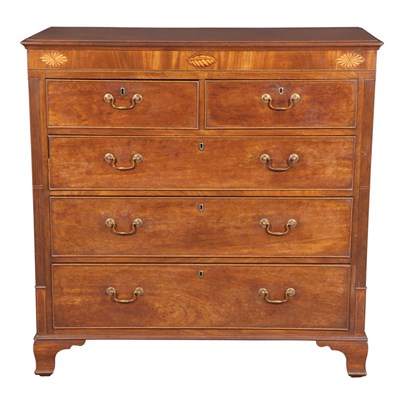 Lot 151 - George III Style Inlaid Mahogany Chest of...