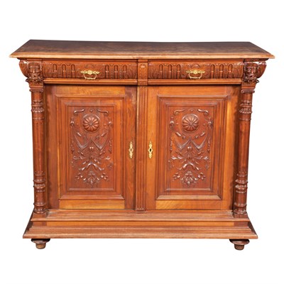 Lot 501 - Renaissance Revival Carved and Parquetry...
