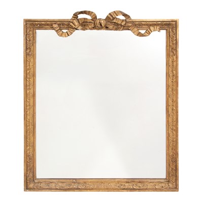Lot 521 - Louis XVI Style Carved Giltwood Mirror The...