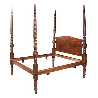 Lot 189 - Classical Mahogany Four-Poster Bed Second...