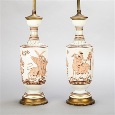 Lot 538 - Pair of Neoclassical Style Gilt-Metal and...