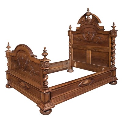 Lot 503 - Suite of Renaissance Revival Style Walnut...