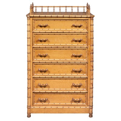 Lot 438 - American Aesthetic Movement Faux Bamboo Maple...