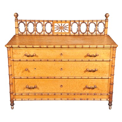 Lot 439 - Two American Aesthetic Movement Faux Bamboo...