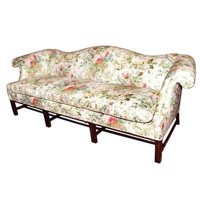 Lot 390 - George III Style Upholstered Mahogany...