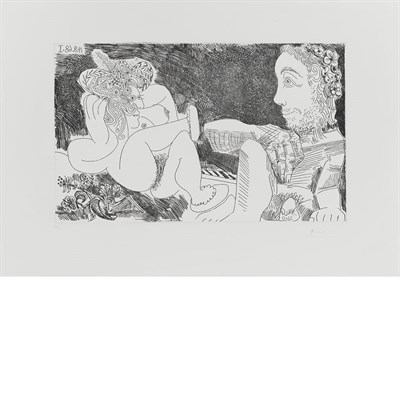 Lot 138 - Pablo Picasso AU JARDIN: ODALISQUE EN...