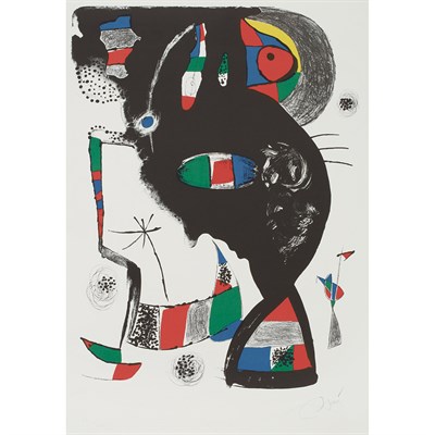 Lot 106 - Joan Miró 42 RUE BLOMET (M. 1123) Color...