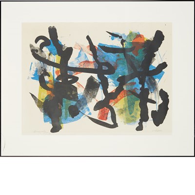 Lot 127 - John von Wicht CHINESE GARDEN Color lithograph,...