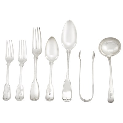 Lot 164 - Group of American Coin Silver Flatware...