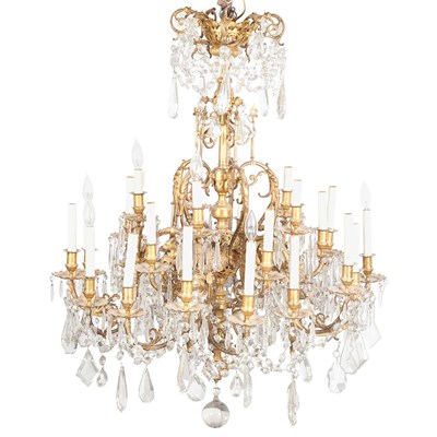 Lot 449 - Renaissance Revival Style Gilt-Metal and Glass...