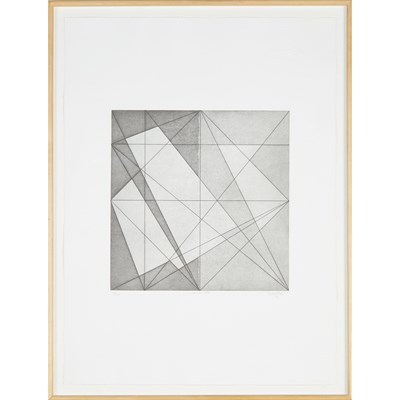 Lot 134 - Jack Tworkov L.F.-S.F.-E #4 Etching, 1979,...
