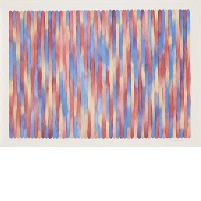 Lot 128 - Gene Davis BANJO Color lithograph, signed and...