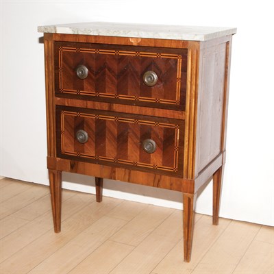 Lot 211 - Italian Neoclassical Style Marble Top Inlaid...