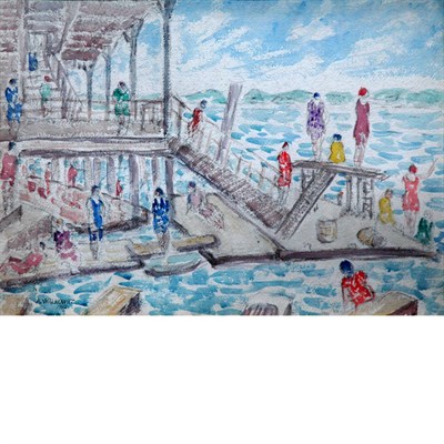 Lot 104 - Abraham Walkowitz American, 1878-1965 On the...