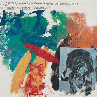 Lot 161 - Robert Rauschenberg EARTH SUMMIT '92 (LAST...