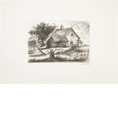 Lot 194 - Dox Thrash [FARMHOUSE] (I. 34) Etching, circa...