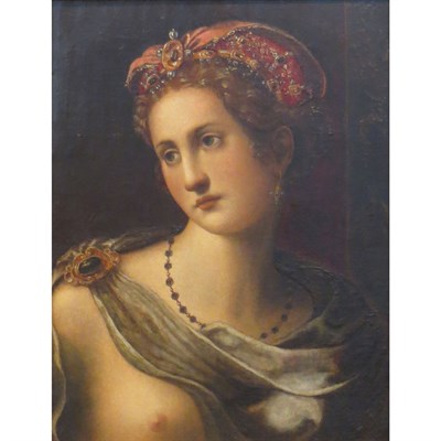 Lot 12 - Florentine School 16th Century Lady in Antique...