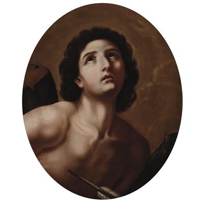 Lot 26 - School of Jusepe de Ribera Saint Sebastian Oil...