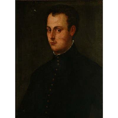 Lot 13 - Venetian School Late 16th Century Portrait of...